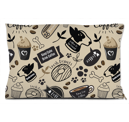 Caffeinated Canine Dog Bed-0