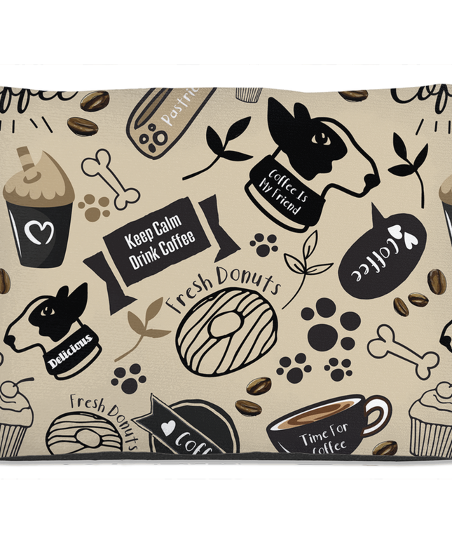Caffeinated Canine Dog Bed-2