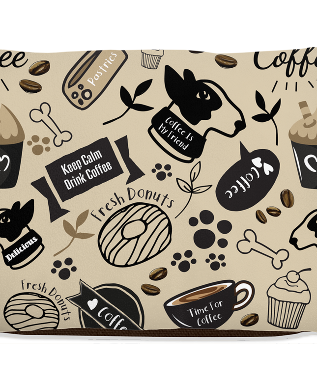 Caffeinated Canine Dog Bed-5
