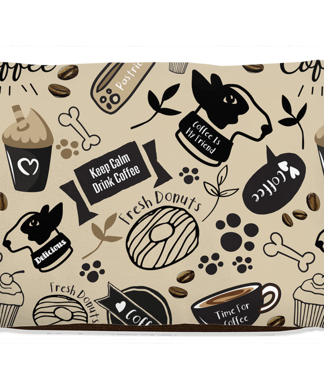 Caffeinated Canine Dog Bed-3