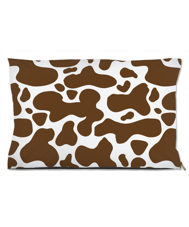 Cowhide Brown Dog Bed-0