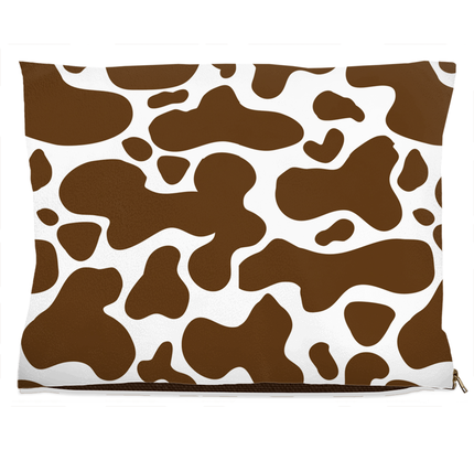 Cowhide Brown Dog Bed-3