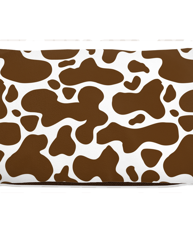 Cowhide Brown Dog Bed-1