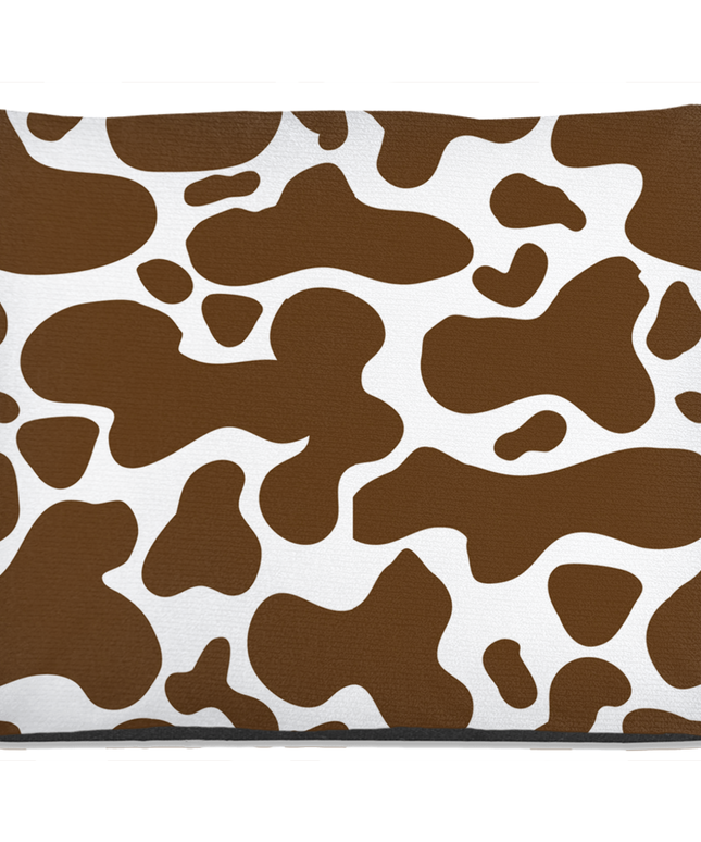 Cowhide Brown Dog Bed-4
