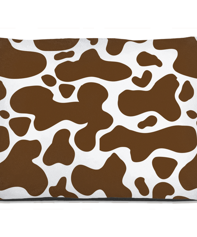 Cowhide Brown Dog Bed-2