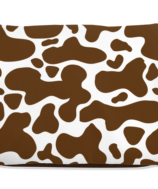 Cowhide Brown Dog Bed-5