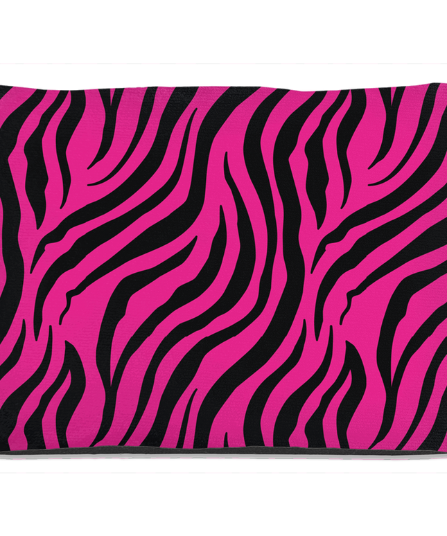 Zebra Pink Dog Bed-2