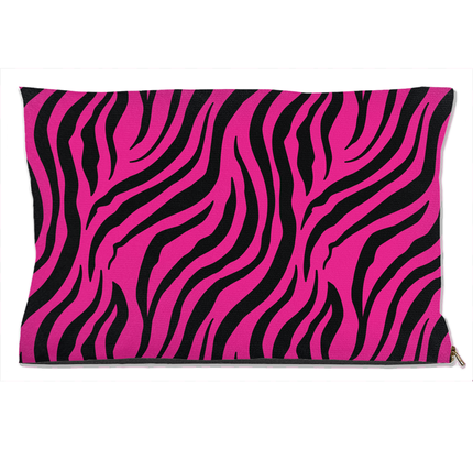 Zebra Pink Dog Bed-0