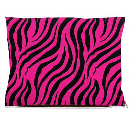 Zebra Pink Dog Bed-3