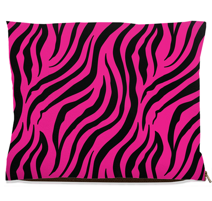 Zebra Pink Dog Bed-5
