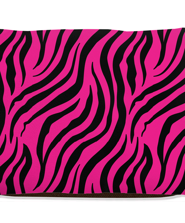 Zebra Pink Dog Bed-5