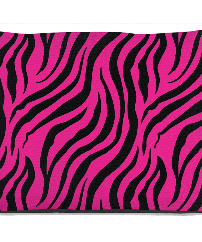Zebra Pink Dog Bed-4