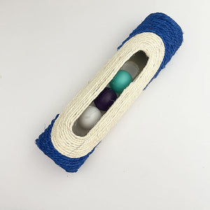 Cat Self-Hi Relieving Stuffy Toy With Plastic Ball Sisal Toy