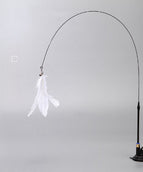 Suction cup white feather