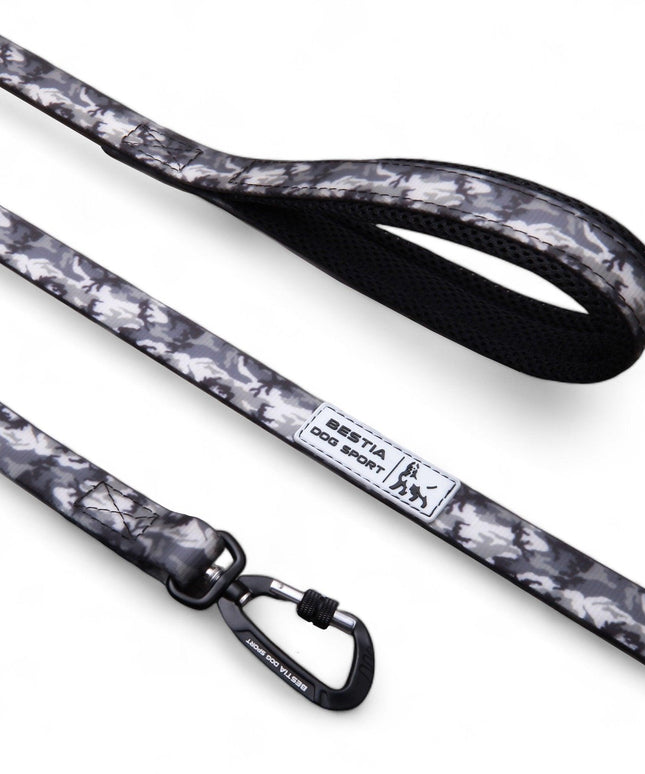 Bestia Dog Sport Tactical Leash Grey Camo-0