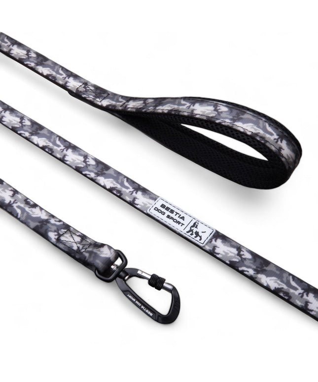 Bestia Dog Sport Tactical Leash Grey Camo-0