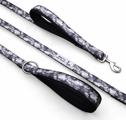 BESTIA DOG SPORT dual handle leash grey camo-0