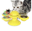 Yellow With Light / Rotate Cat Toy / 1PCS