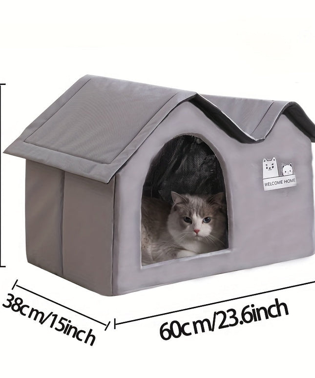 Cat Dog Bed House for All-Season Comfort Shelter