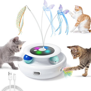 Funny Cat Game Turntable Self-Hi Pet Electric Cat Toy