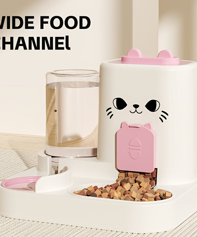 Automatic Cat Feeder and Water Dispenser Set