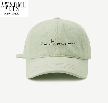 CAT MOM HAT - LIGHT GREEN BEAN-0