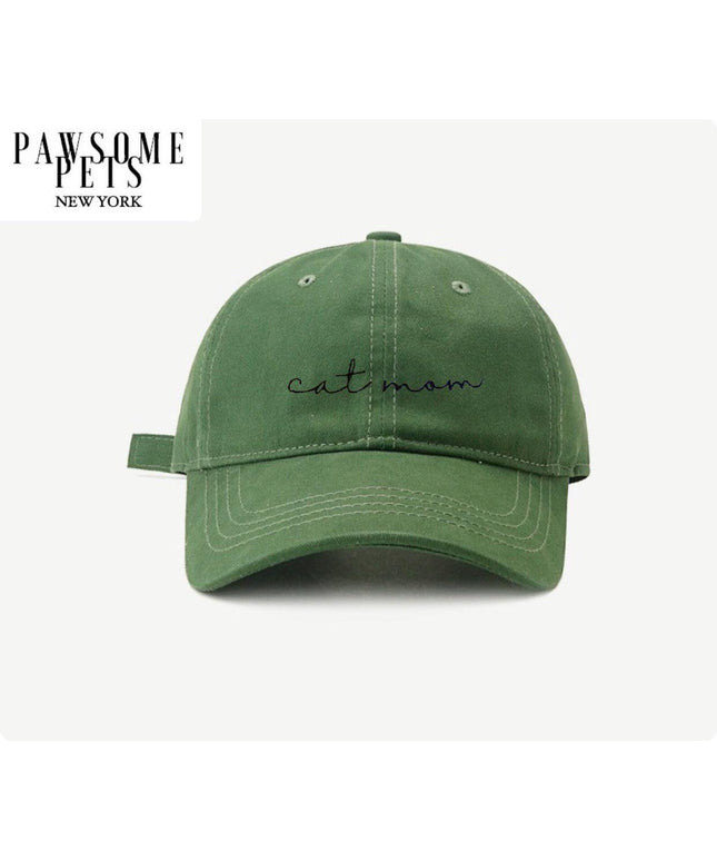 CAT MOM HAT - OLIVE GREEN-0