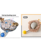 Plush Cat Ball Gray Set