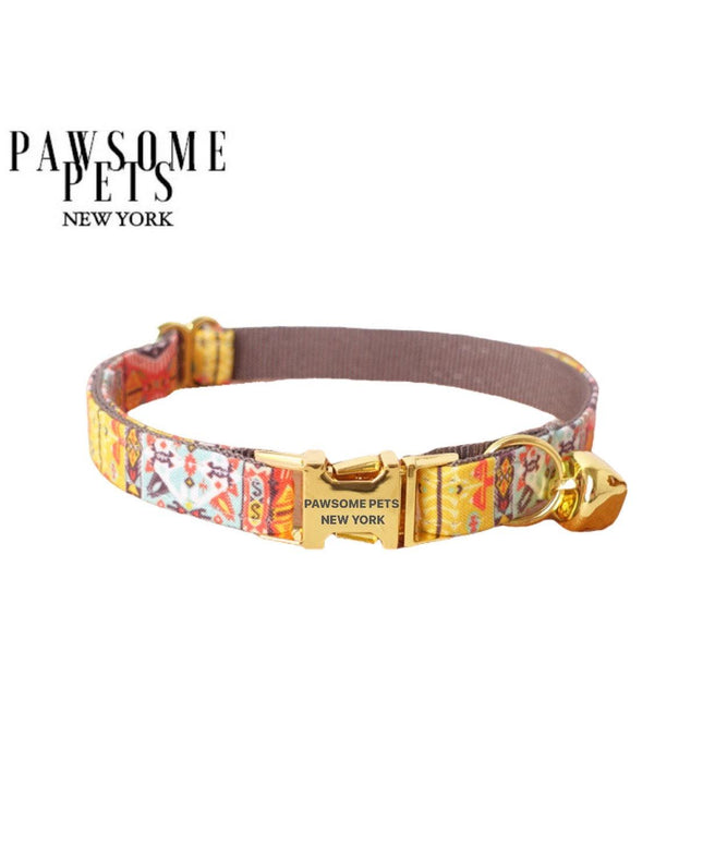 SMALL SIZE DOG & CAT COLLAR - CARAMEL BROWN-0