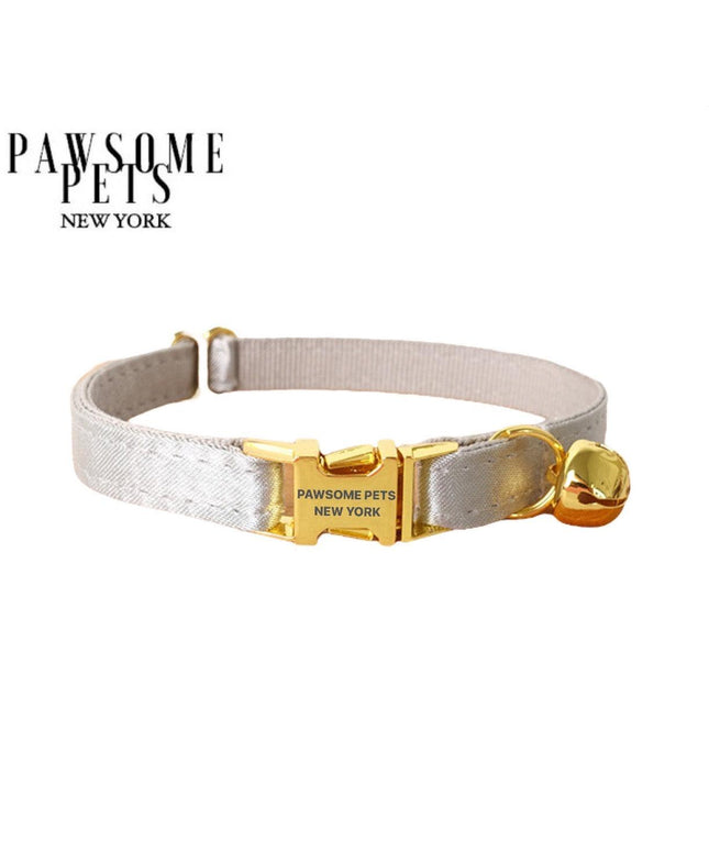 SMALL SIZE DOG & CAT COLLAR - SILVER-0