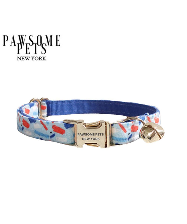 SMALL SIZE DOG & CAT COLLAR - INDIGO BLUE-0