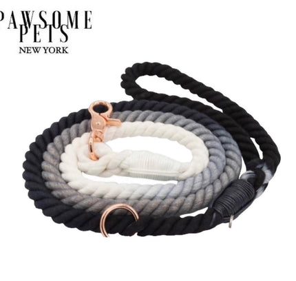 ROPE LEASH - OMBRE BLACK-0
