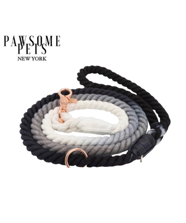 ROPE LEASH - OMBRE BLACK-0