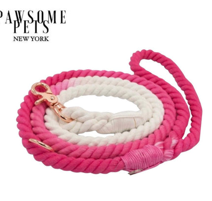 ROPE LEASH - OMBRE PINK-0
