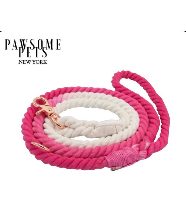 ROPE LEASH - OMBRE PINK-0