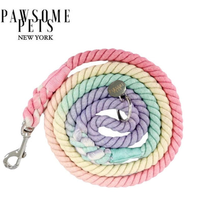 ROPE LEASH - LIGHT RAINBOW-0
