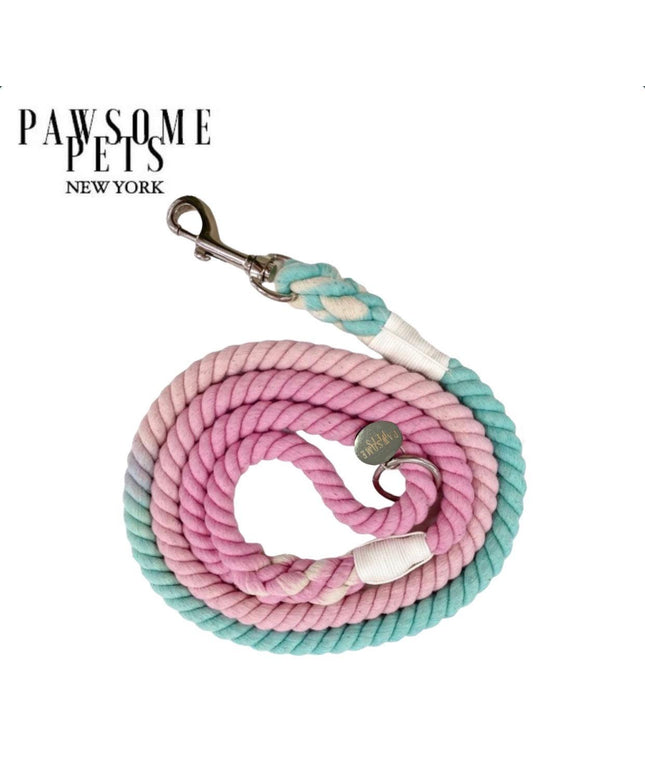 ROPE LEASH -  OMBRE MOON BLUE PINK-0
