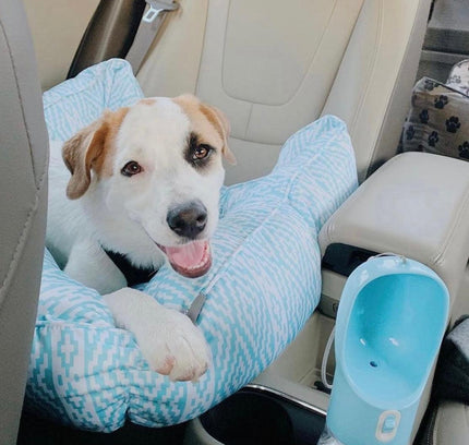 2 IN 1 PORTABLE PET FEEDER - BLUE-2