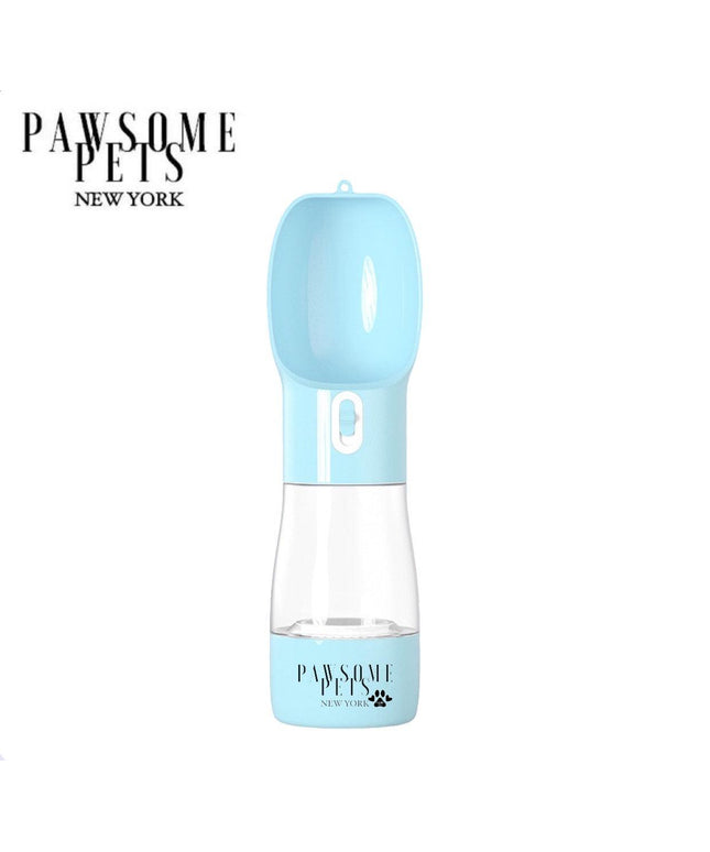 2 IN 1 PORTABLE PET FEEDER - BLUE-0