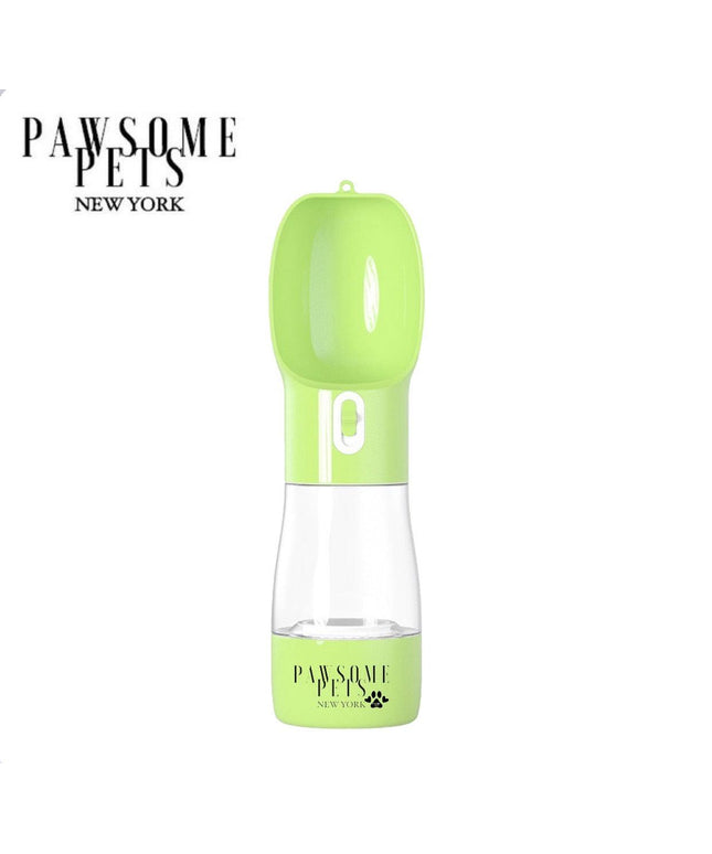 2 IN 1 PORTABLE PET FEEDER - GREEN-0