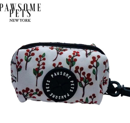 WASTE BAG HOLDER-RED FLORAL-0