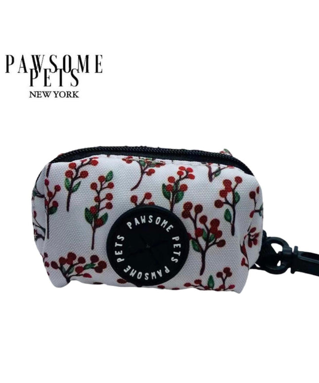 WASTE BAG HOLDER-RED FLORAL-0