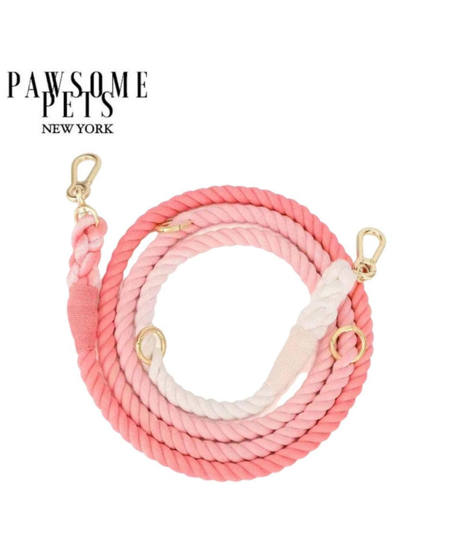 HANDS FREE DOG ROPE LEASH - STRAWBERRY LOVE-0