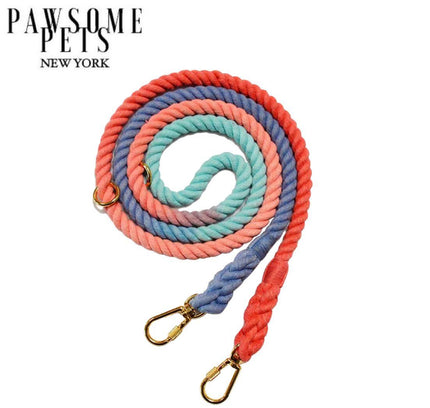 HANDS FREE DOG ROPE LEASH - PLUM-0