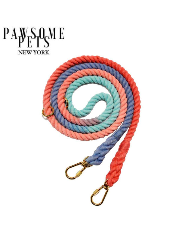 HANDS FREE DOG ROPE LEASH - PLUM-0