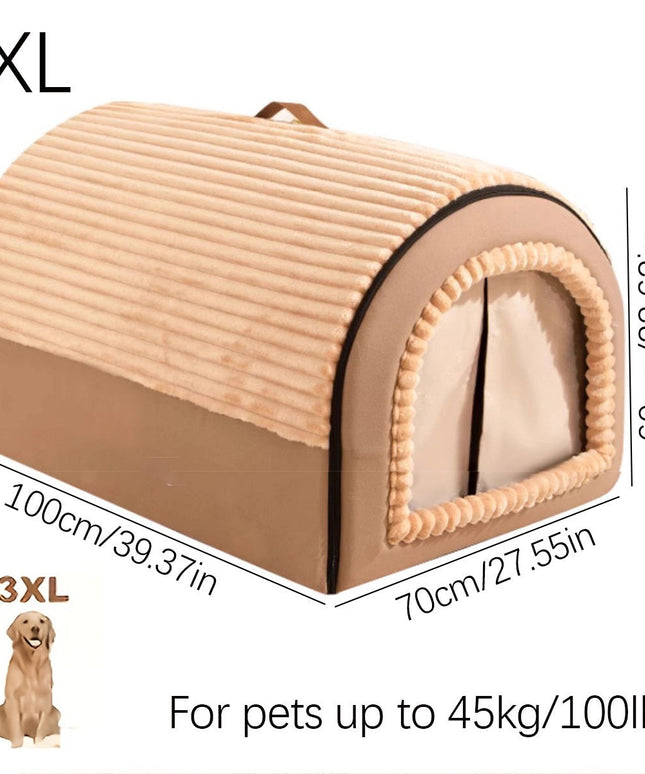 All-Season Pet Bed Kennel for Small to Large Pets-4