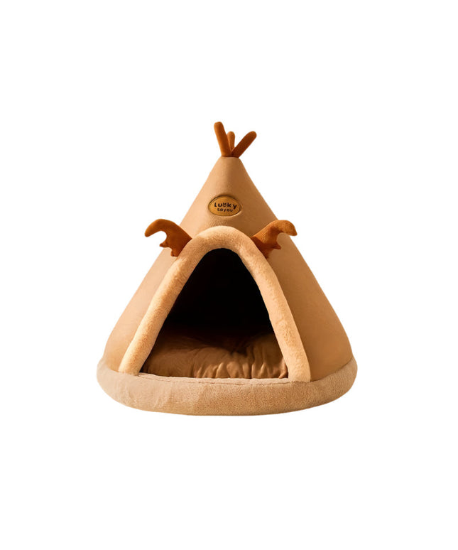 Cartoon Reindeer Pet Tent Dog Cat House-0