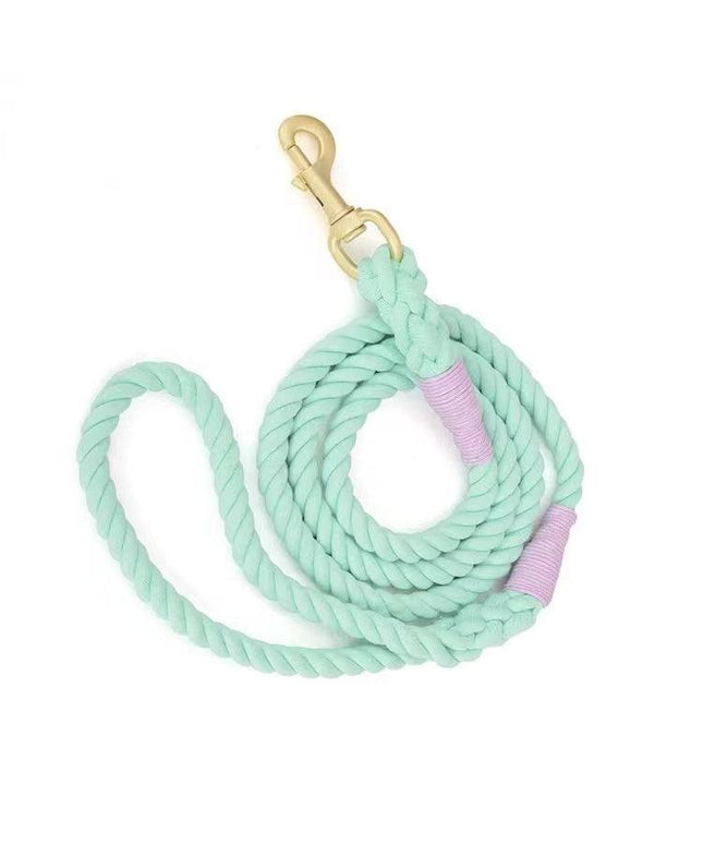 Dog Rope Leash - Mint Green-0