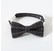 Dark Gray Plaid Bow / S17 To 32cm