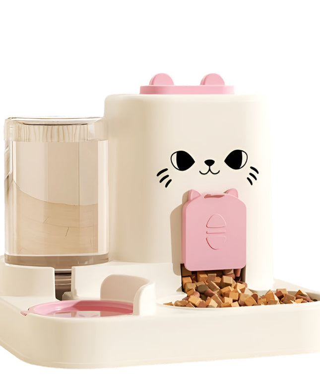 Automatic Cat Feeder and Water Dispenser Set